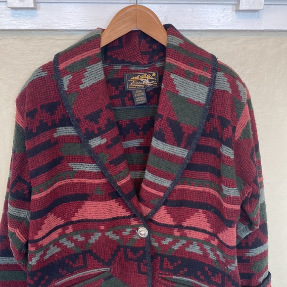 Vintage Eddie Bauer Wool Southwest Jacket Coat - Picture 2 of 6
